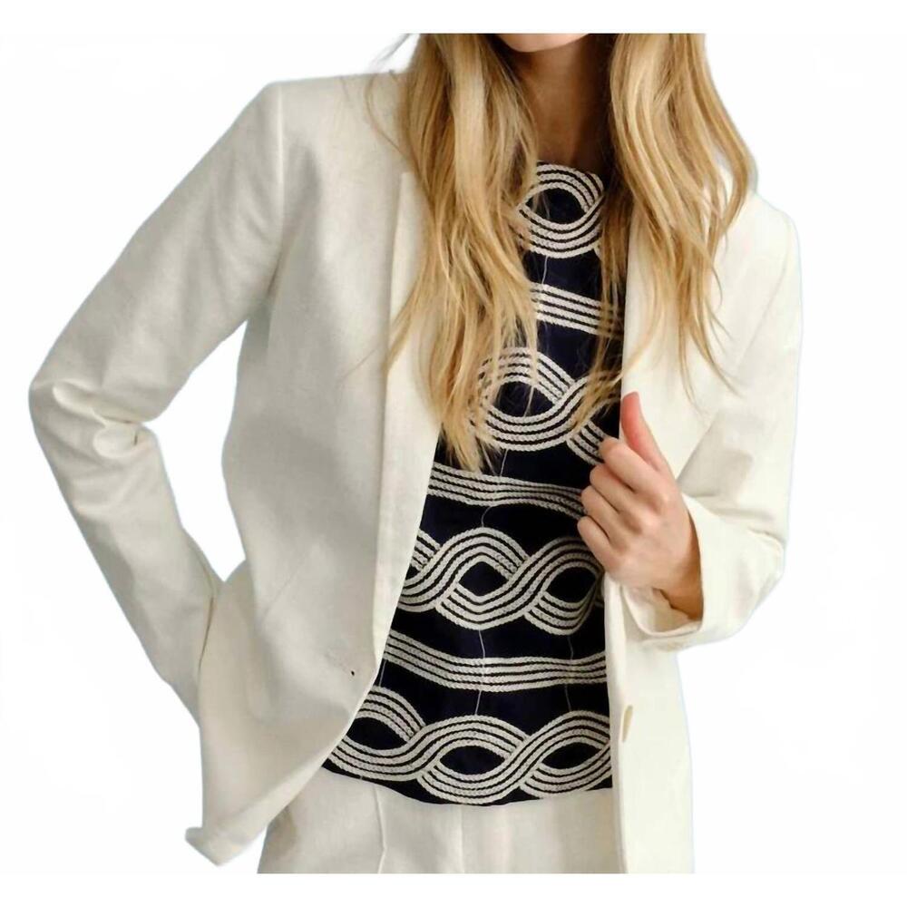 NEW CARTOLINA NANTUCKET willow jacket in soft white